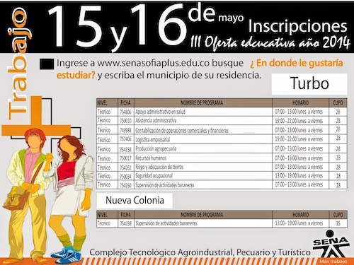 El SENA y los programas que ofrece en III convocatoria