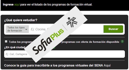 SOFIA Plus SENA programas