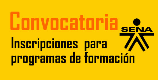 Inscripciones SENA IV convocatoria 2016