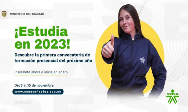 Cronograma I Convocatoria presencial SENA 2023